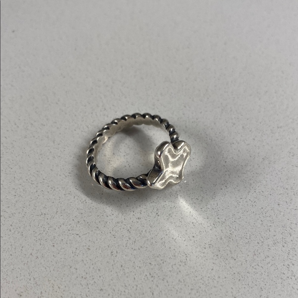 Silver Cross Ring - image 3